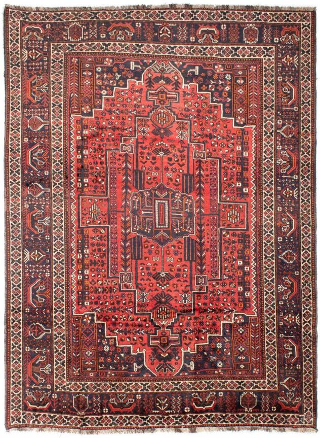 Morgenland Wollen kleed Shiraz medaillon rosso 295 x 218 cm - Foto 6