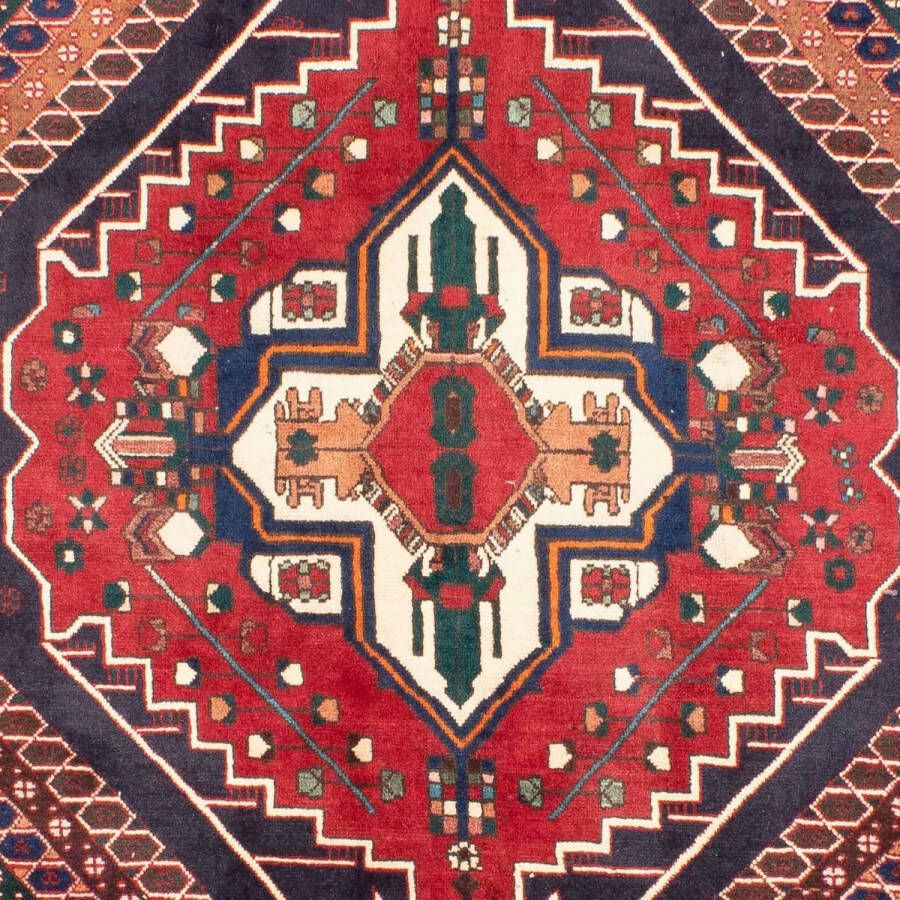 Morgenland Wollen kleed Shiraz medaillon rosso 305 x 200 cm