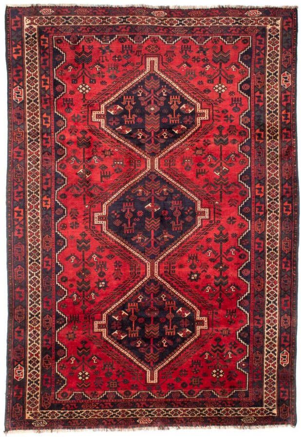 Morgenland Wollen kleed Shiraz medaillon rosso scuro 305 x 215 cm - Foto 6