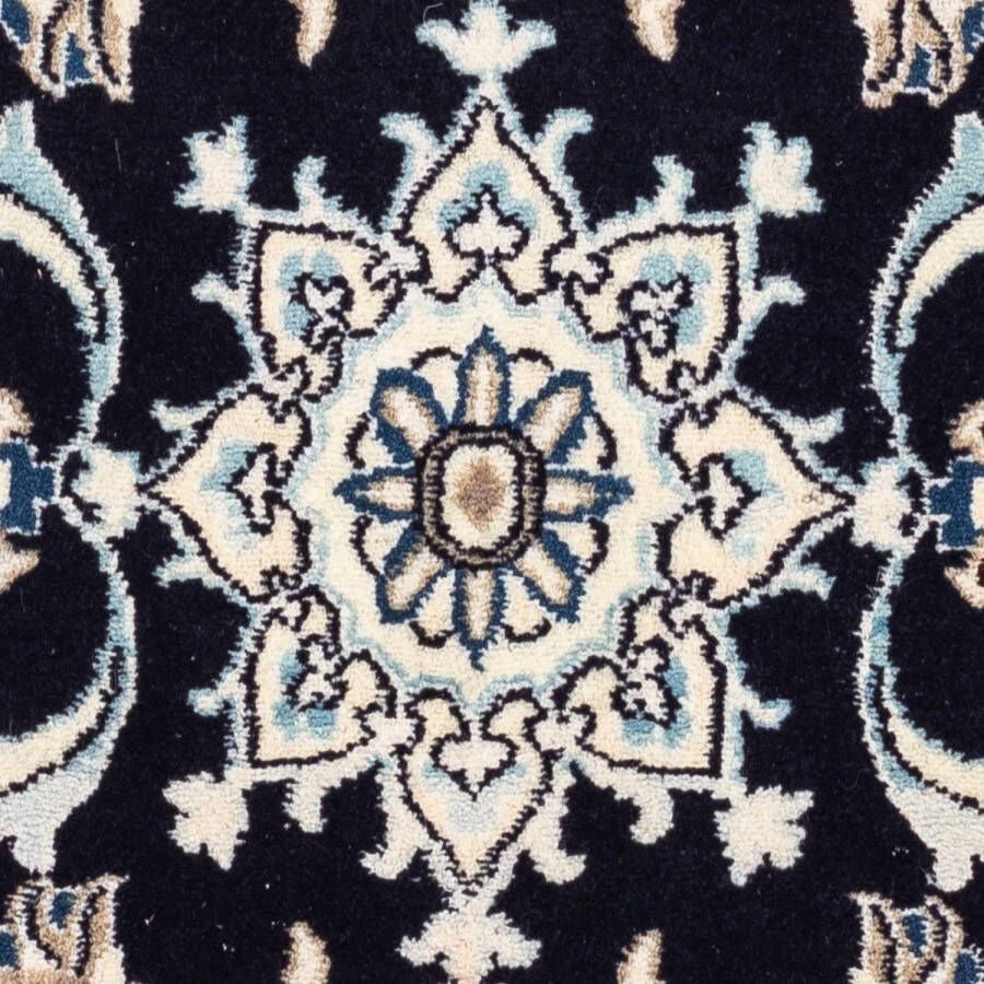 Morgenland Wollen kleed Täbriz 50 Raj Medaillon Blu scuro 92x 62 cm - Foto 3
