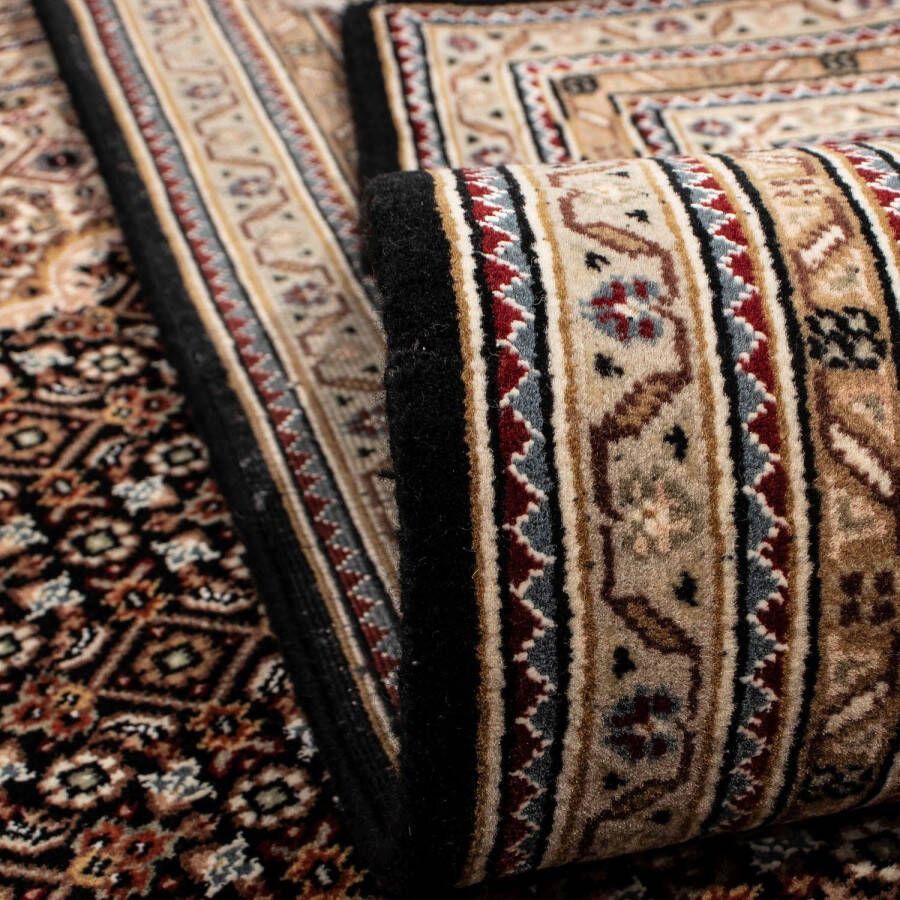 Morgenland Wollen kleed Tabriz medaillon Blu scuro 252 x 251 cm