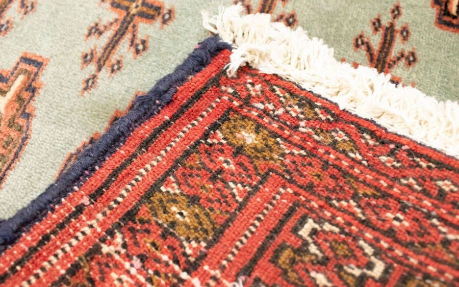 Morgenland Wollen kleed Turkaman vloerkleed met de hand geknoopt rood - Foto 2