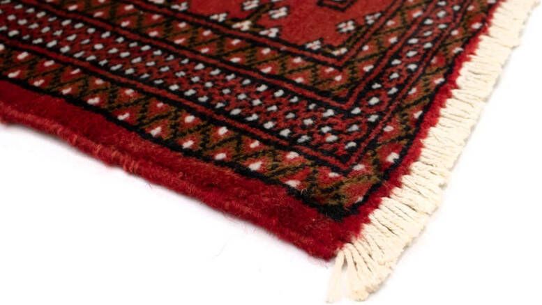 Morgenland Wollen kleed Turkaman vloerkleed met de hand geknoopt rood - Foto 4