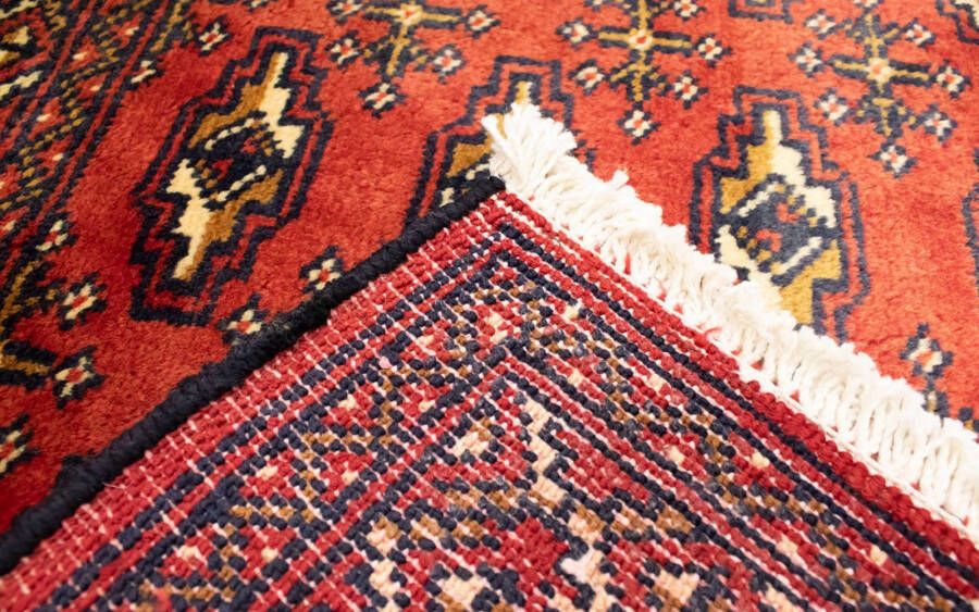 Morgenland Wollen kleed Turkaman vloerkleed met de hand geknoopt rood - Foto 3