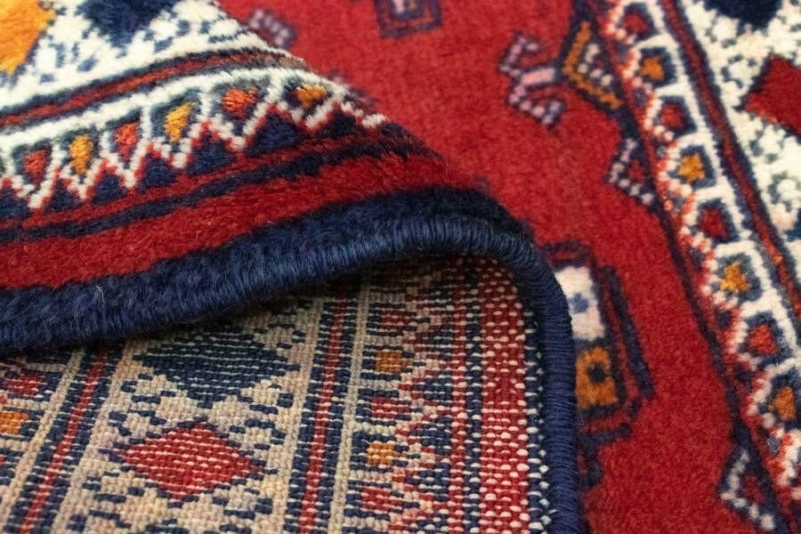 Morgenland Wollen kleed Turkaman vloerkleed met de hand geknoopt rood - Foto 5