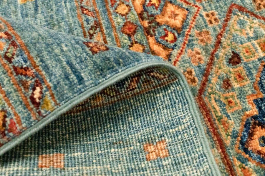 Morgenland Wollen kleed Ziegler modern vloerkleed met de hand geknoopt blauw - Foto 2