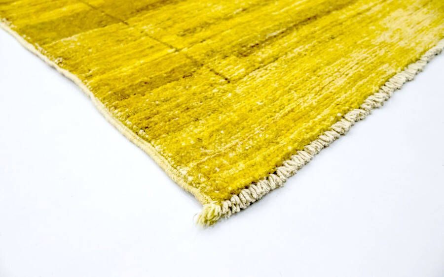 Morgenland Wollen kleed Ziegler modern vloerkleed met de hand geknoopt geel - Foto 4