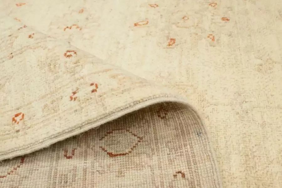 morgenland Wollen kleed Ziegler vloerkleed met de hand geknoopt beige