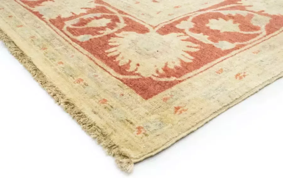 morgenland Wollen kleed Ziegler vloerkleed met de hand geknoopt beige