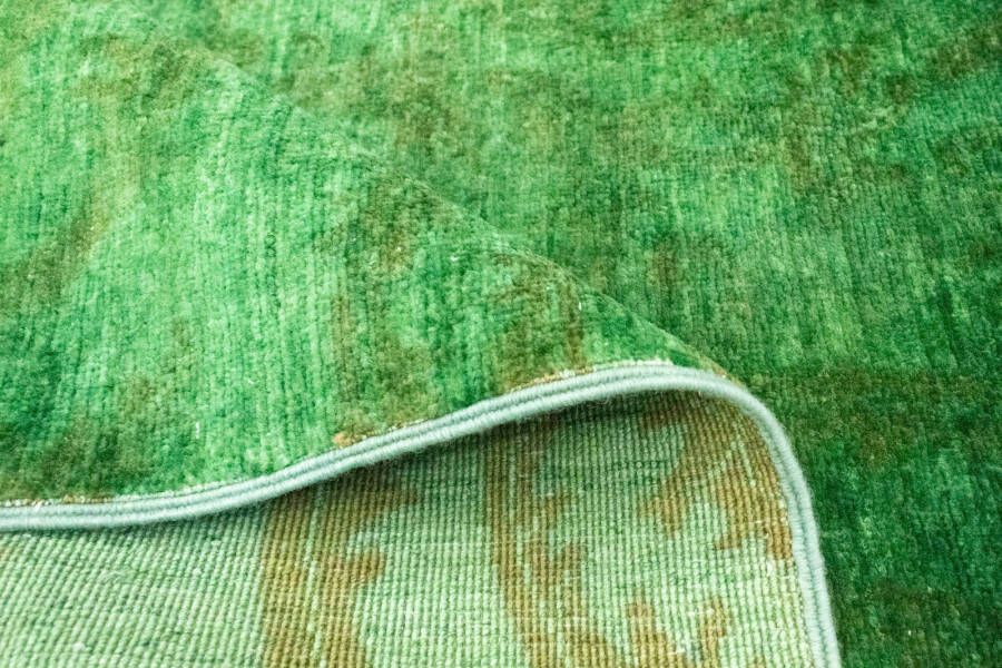 Morgenland Wollen kleed Ziegler vloerkleed met de hand geknoopt groen - Foto 4