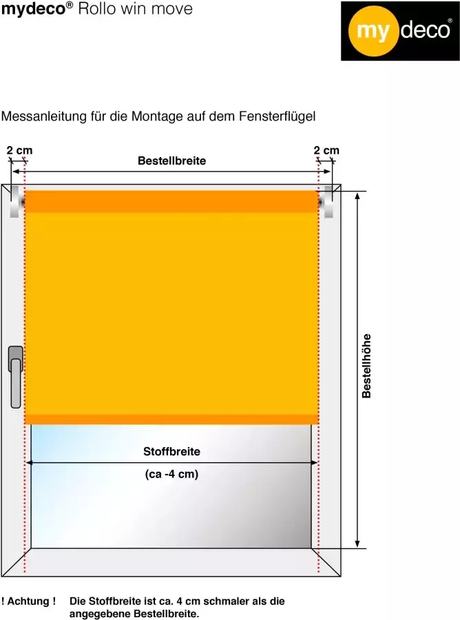 My Deco Rolgordijn met zijbediening Win move met stijlvol motief (1 stuk) - Foto 2