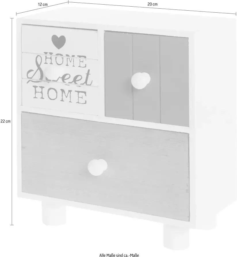 My Flair Kast Friedl met 3 lades