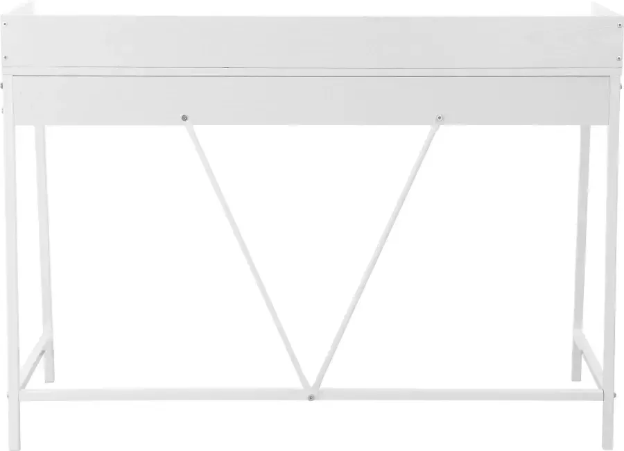 INOSIGN Bureau Jullian wit frame van metaal breedte 120 cm (1 stuk)