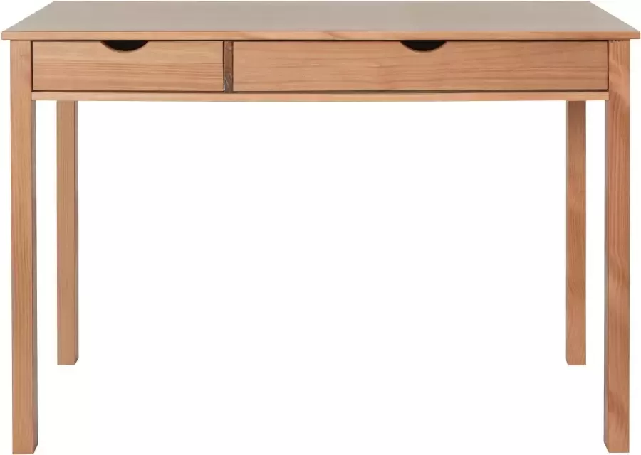 INOSIGN Bureau Gava massief grenenhout voor het thuiskantoor laptoptafel breedte 120 cm