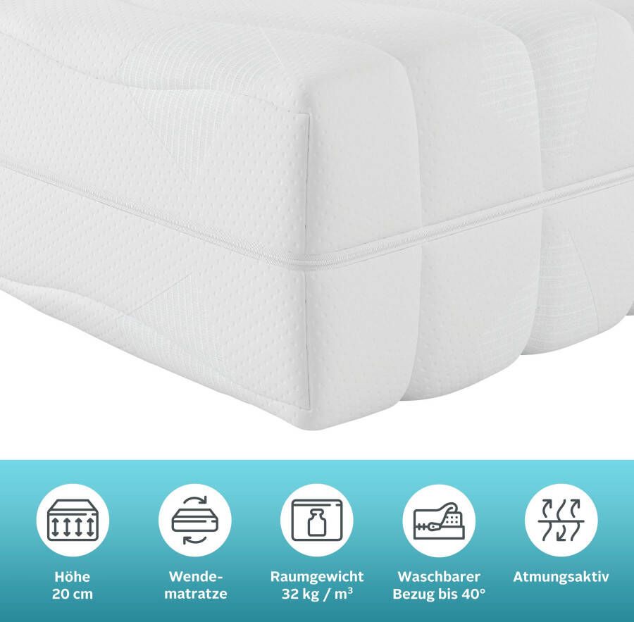 My home Comfortschuimmatras Freya Matrassen H2 H3 H4 ergonomisch ademend hoogte 20 cm - Foto 3