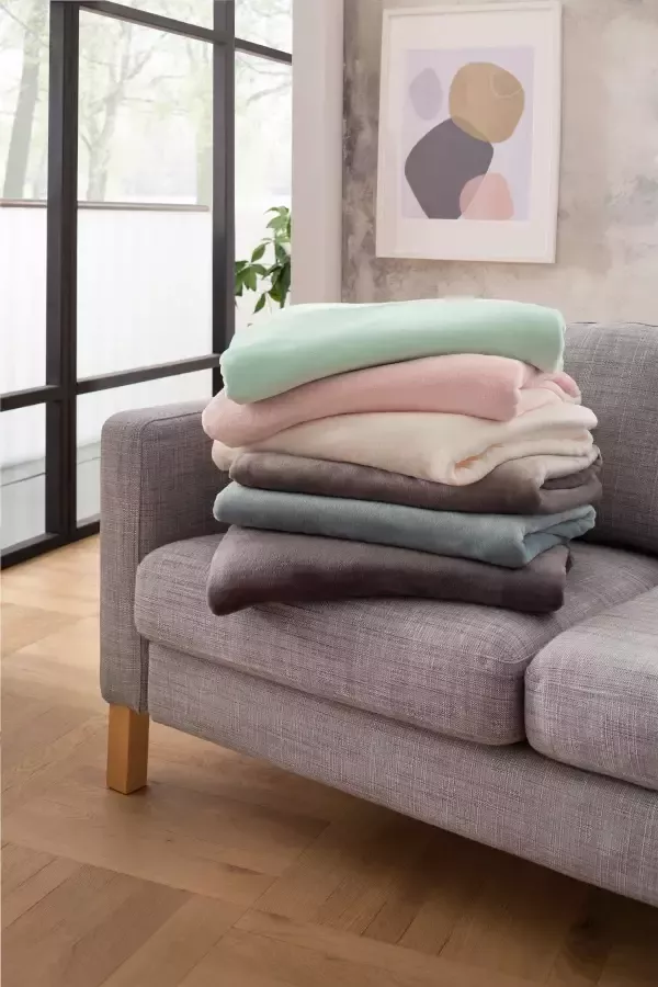 My home Deken Jil van superzachte knuffelfleece knuffeldeken - Foto 3