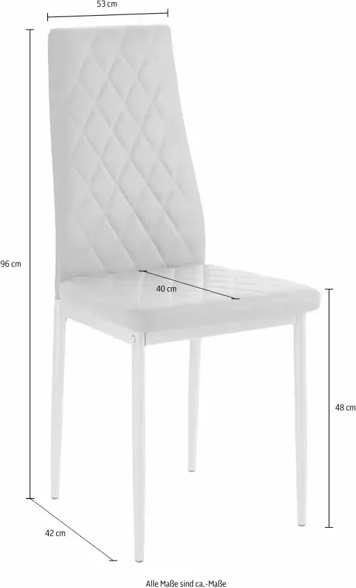 INOSIGN Eethoek Lynn + Brooke 4 stoelen met tafel in leisteenkleur breedte 120 cm (set 5-delig) - Foto 2