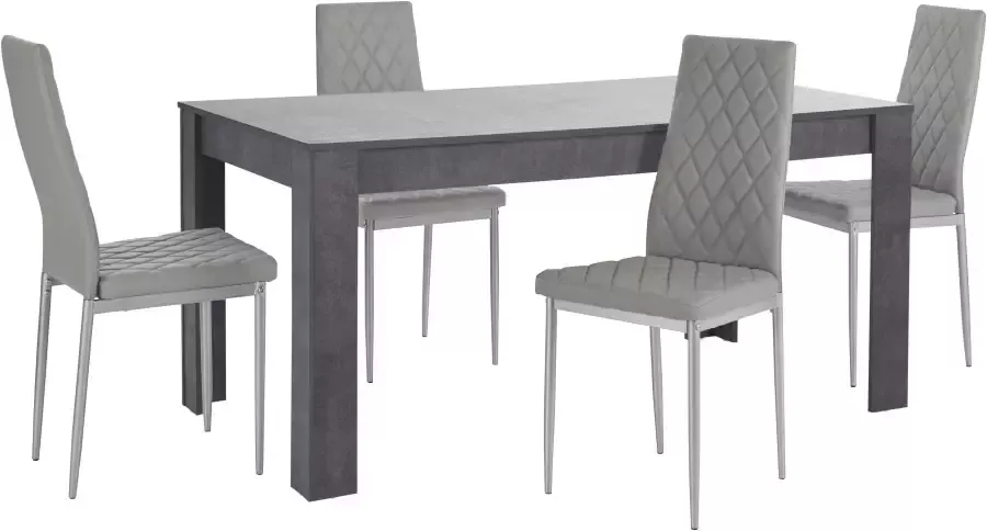 INOSIGN Eethoek Lynn160 Brooke Tafel met 4 stoelen (set 5-delig) - Foto 2