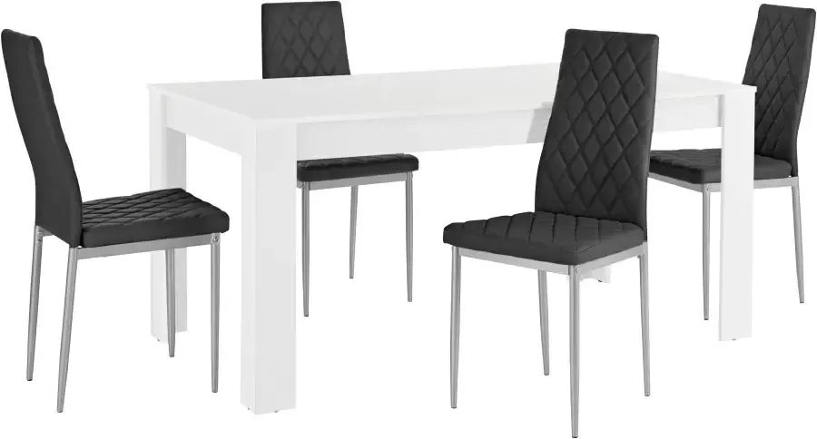 INOSIGN Eethoek Lynn160 Brooke Tafel met 4 stoelen (set 5-delig) - Foto 2