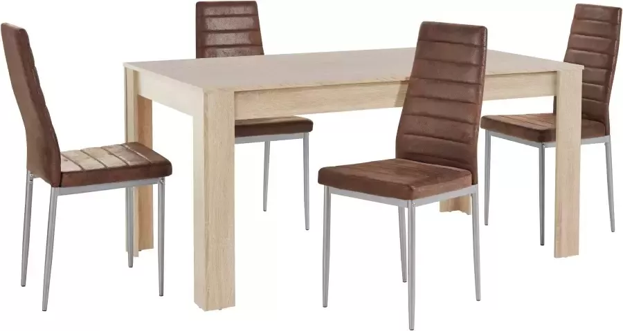 INOSIGN Eethoek Lynn160 Kate Tafel met 4 stoelen (set 5-delig) - Foto 2