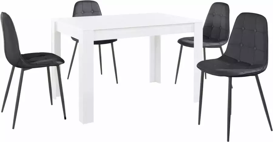 INOSIGN Eethoek met eettafel 120 cm breed (set 5-delig) - Foto 3