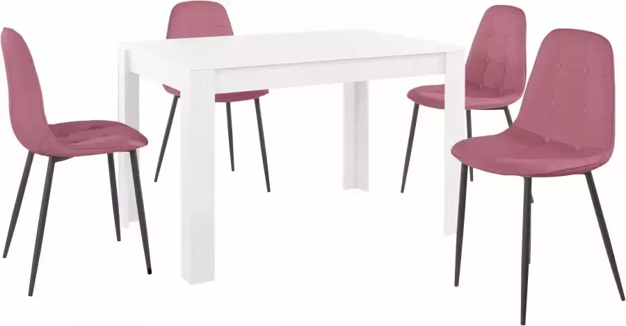 INOSIGN Eethoek met eettafel 120 cm breed (set 5-delig) - Foto 3