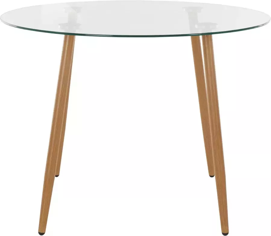 INOSIGN Glazen tafel MILLER ronde eettafel met een ø van 100 cm - Foto 4