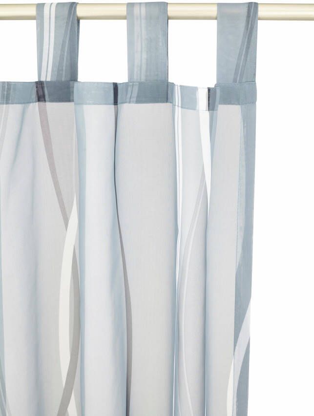 My home Gordijn Dimona set van 2 voile polyester golven (2 stuks) - Foto 3