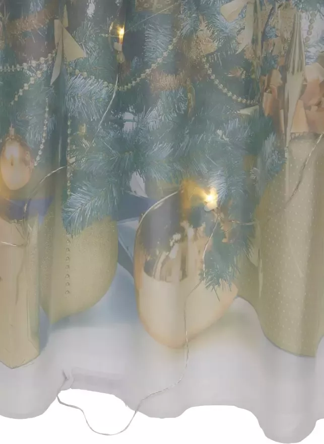 My home Gordijn Led-dennenboom Xmas Tree W LED Ondoorzichtig dennenboom kerstachtig hxb: 230x140 15 ledlampjes (1 stuk) - Foto 2