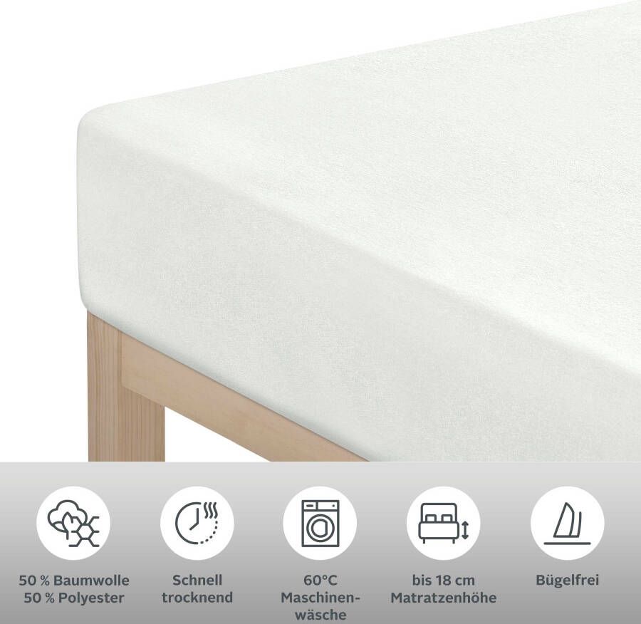 My home Hoeslaken Strawberry in mt. 90x200 140x200 of 180x200 cm voor matrassen tot 18 cm hoogte hoeslaken katoenmix - Foto 3