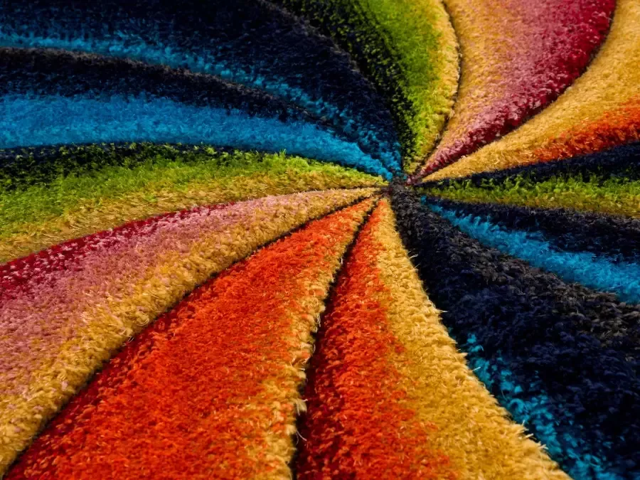 My home Hoogpolig vloerkleed BALDO met een met de hand gesneden reliëfpatroon multicolour gemakkelijk in onderhoud elegant - Foto 4