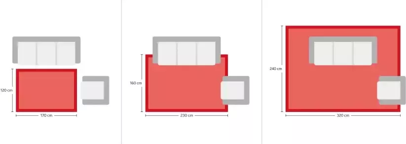 My home Hoogpolig vloerkleed Linz Geruit design hoge pool bijzonder zacht vloerkleed geweven rechthoekig - Foto 7