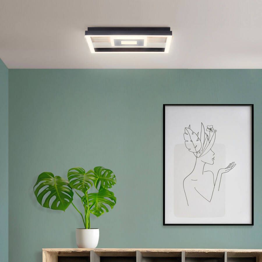 My home Led-plafondlamp Lysann Deckenlampe (1 stuk) - Foto 3