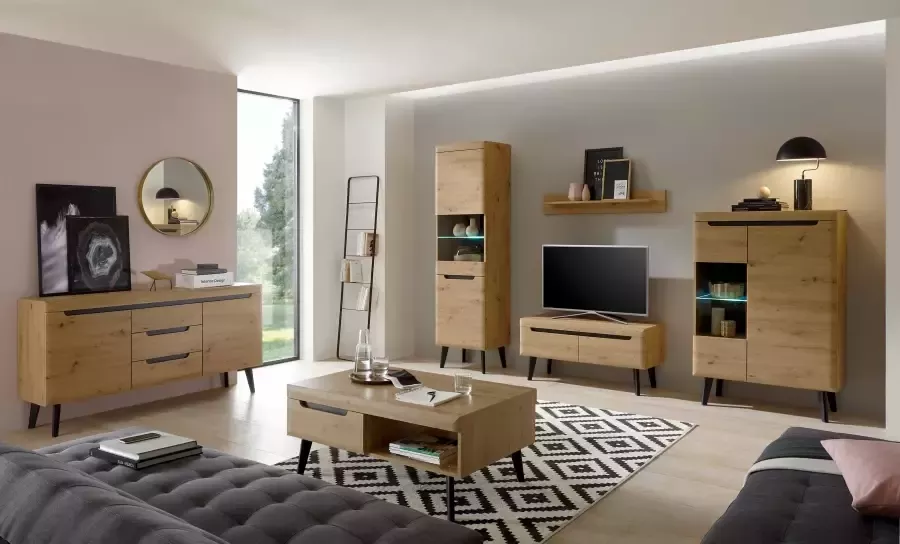 INOSIGN Tv-meubel TORGE afgeschuinde poten drie kleuren scandi design 107 cm breed (1 stuk) - Foto 3