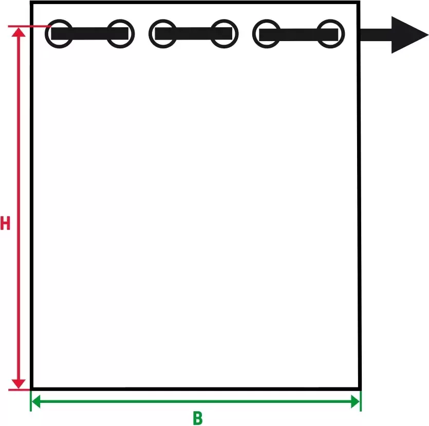 My home Verduisteringsgordijn Solana set van 2 breedte 140 cm uni (2 stuks)