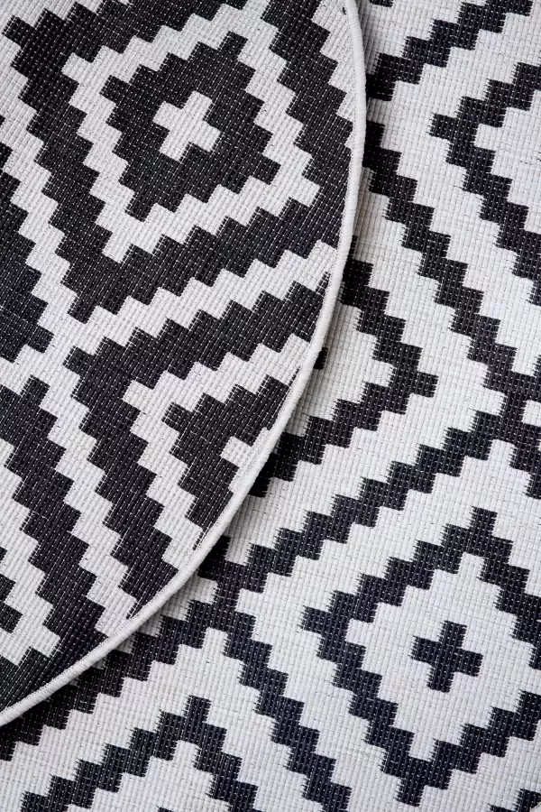 My home Vloerkleed Ronda tweezijdig te gebruiken kleed Sisal-look platweefsel in- en outdoor geometrisch boho design - Foto 2