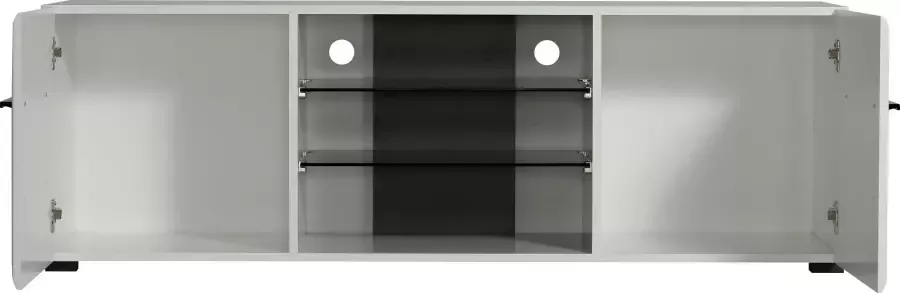 INOSIGN Wandmeubel Trentino inclusief vitrinekast lowboard highboard wandplank en commode (set 5-delig) - Foto 14