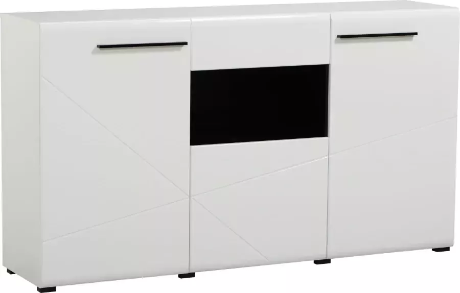 INOSIGN Wandmeubel Trentino inclusief vitrinekast lowboard highboard wandplank en commode (set 5-delig) - Foto 6