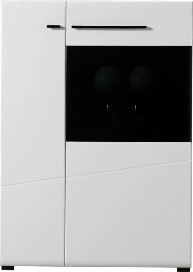 INOSIGN Wandmeubel Trentino inclusief vitrinekast lowboard highboard wandplank en commode (set 5-delig) - Foto 4