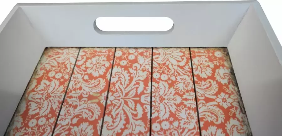 Myflair Möbel & Accessoires Dienblad Decoratief dienblad wit gedessineerd oppervlak Shabby look (set 3-delig) - Foto 5