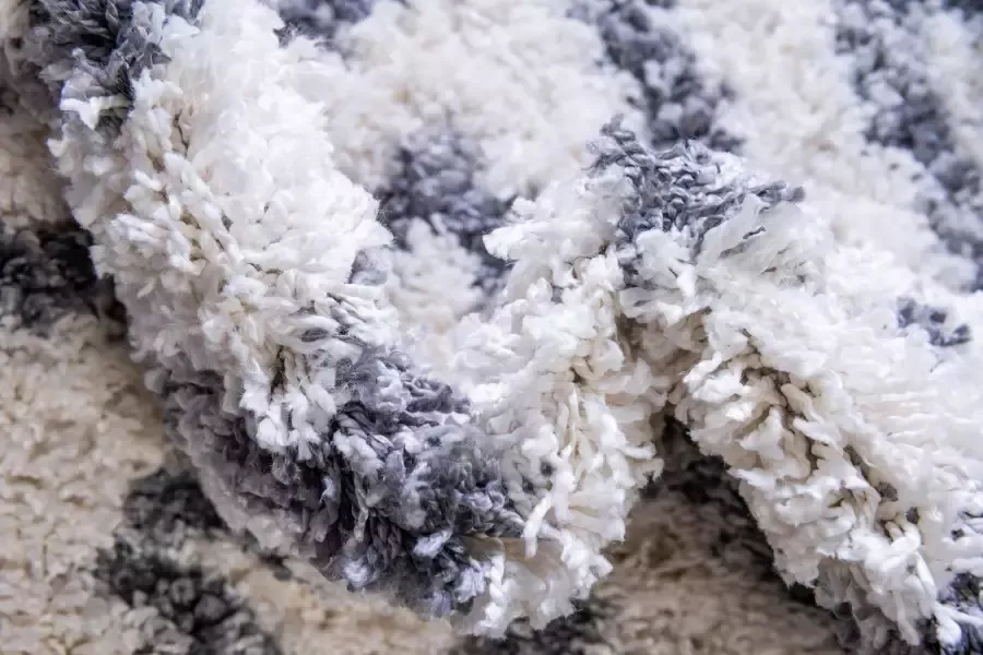 Myflair Möbel & Accessoires Hoogpolig vloerkleed Top shag voorraadopruiming geweven geruit design gemêleerde look zacht & behaaglijk met franje - Foto 7