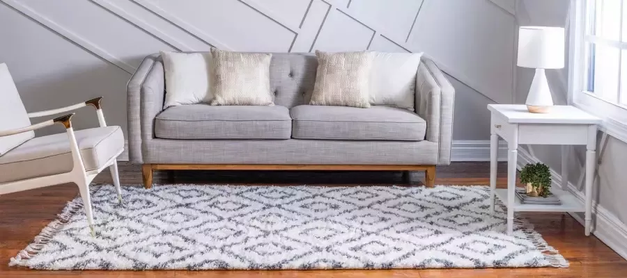 Myflair Möbel & Accessoires Hoogpolig vloerkleed Top shag voorraadopruiming geweven geruit design gemêleerde look zacht & behaaglijk met franje - Foto 10