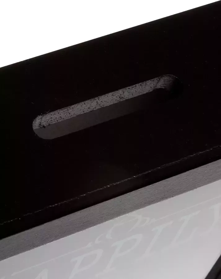 Myflair Möbel & Accessoires Spaarpot Shadra zwart hoekig 20x20 cm met een opschrift - Foto 2