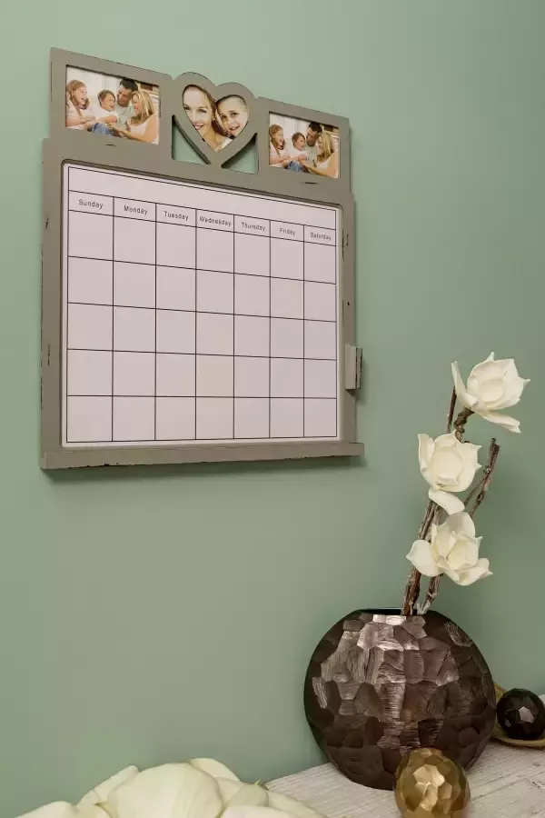 Myflair Möbel & Accessoires Weekplanner Aada grijs met 3 fotolijst - Foto 3