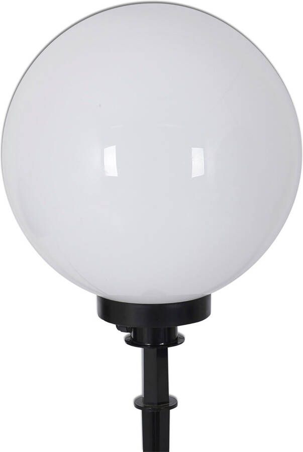 Näve Bollamp BALL Kunststof wit opaal d: 30 cm spit zwart excl. 1 x E27 max. 40 W (1 stuk) - Foto 3