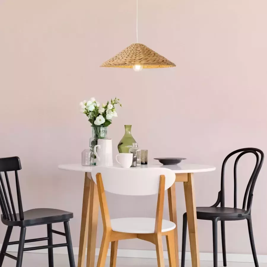 Näve Hanglamp Mand Kap van waterhyacintgras incl. pendel 120 cm excl. 1xE27 (1 stuk)