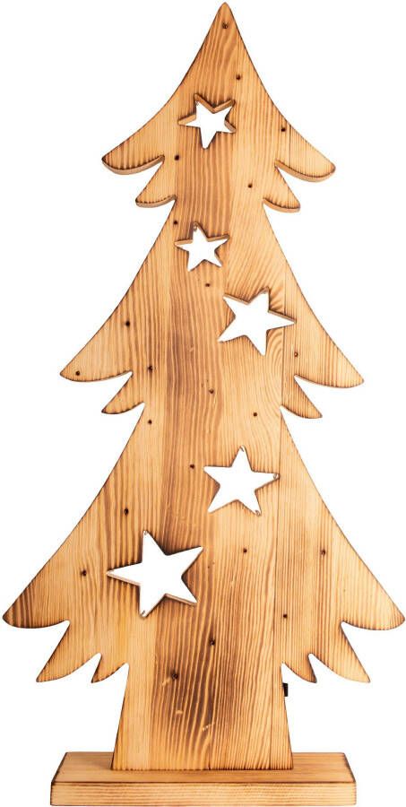 Näve Decoratief ledobject Led-houten dennenboom h: 70 cm kerstversiering buiten Timerfunctie (6on 18off) AA-batterij 1 5V voor buiten (1 stuk) - Foto 2