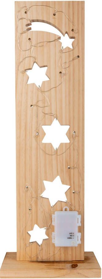 Näve Decoratief ledobject Sterne Weihnachtsdeko aus Holz (1 stuk) - Foto 5
