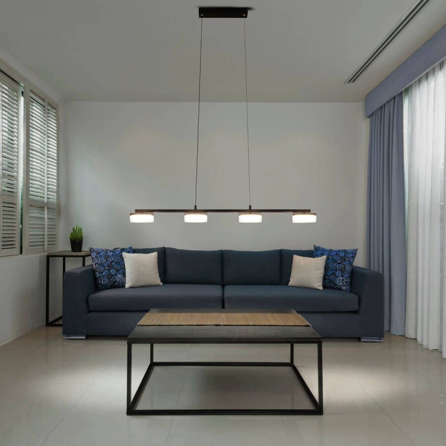 Näve Led-hanglamp Cimo traploos dimbaar via wandschakelaar lichtkleur warmwit zwart (1 stuk) - Foto 2