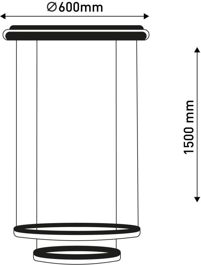 Näve Led-hanglamp Circulo (2 stuks) - Foto 3